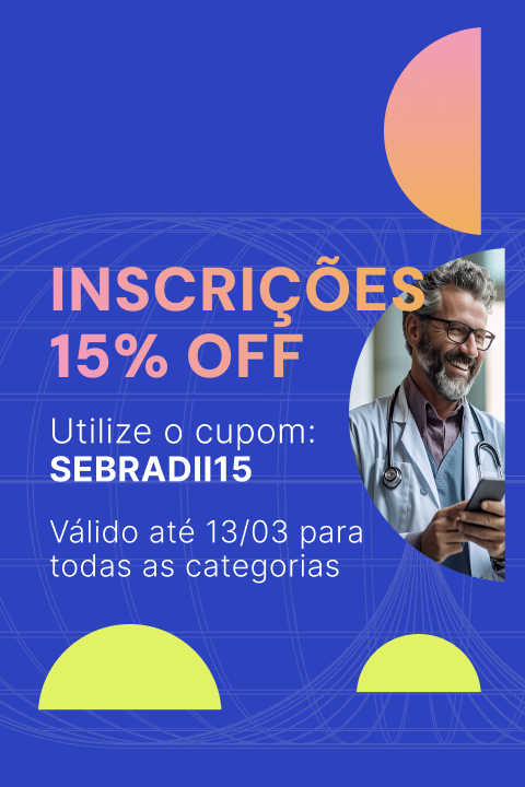 Inscrições 15% OFF